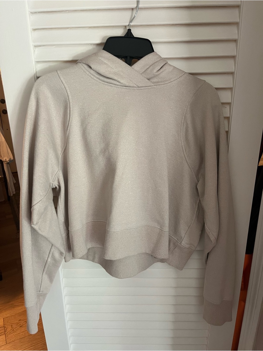lululemon athletica Light Beige Hoodie Sweatshirt